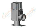 SMC XLA-40H5-2 aluminum, high vacuum angle valve, HIGH VACUUM VALVE