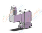 SMC XSA1-12S-5D2 n.c. high vacuum solenoid valve, HIGH VACUUM VALVE
