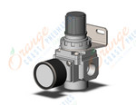 SMC AR25-N03BG-RYZ-B regulator, REGULATOR, MODULAR F.R.L.