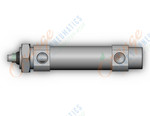 SMC CDM2B20TN-25FZ-XC4 cylinder, air, ROUND BODY CYLINDER