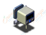 SMC ISE40A-WF1-Y-B 2-color hi precision dig pres switch, PRESSURE SWITCH, ISE40, ISE40A