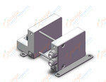 SMC VV100-10FAD1-03U1-C4F1 manifold, plug-in, 3 PORT SOLENOID VALVE