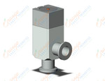 SMC XLA-16GH0-2-XA aluminum, high vacuum angle valve, HIGH VACUUM VALVE