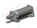 SMC CDG1LN40-50Z-M9BWSAPC-XC13B cg1, air cylinder, ROUND BODY CYLINDER