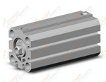 SMC NCDQ8N075-100S compact cylinder, ncq8, COMPACT CYLINDER