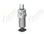 SMC AW40-F03DH-B filter/regulator, FILTER/REGULATOR, MODULAR F.R.L.