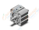 SMC NCQ8WE075-012CM compact cylinder, ncq8, COMPACT CYLINDER