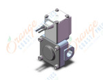 SMC VXD233DA pilot op 2 port solenoid valve (n.c.), 2 PORT VALVE