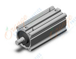 SMC CDQ2A100-200DCMZ-M9NL compact cylinder, cq2-z, COMPACT CYLINDER