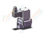 SMC VXZ250JLA pilot op 2 port solenoid valve, (n.c.), 2 PORT VALVE