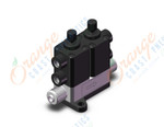 SMC LVD13U-S042 air operated chemical valve, HIGH PURITY CHEMICAL VALVE, AIR OPERATED