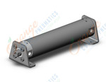 SMC CG1LA40TN-150FZ-XC37 cg1, air cylinder, ROUND BODY CYLINDER