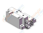 SMC SS0751-08C3SD0 slim compact bar base, 3 PORT SOLENOID VALVE