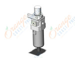 SMC AW40-02BD-R-B filter/regulator, FILTER/REGULATOR, MODULAR F.R.L.