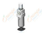 SMC AW40-02D-R-B filter/regulator, FILTER/REGULATOR, MODULAR F.R.L.