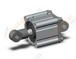 SMC CDQ2D100-45DCMZ-V compact cylinder, cq2-z, COMPACT CYLINDER