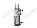 SMC AW30-N03G-8RZ-B filter/regulator, FILTER/REGULATOR, MODULAR F.R.L.