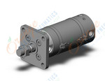 SMC CDG1FA63-75Z-M9BSAPC cg1, air cylinder, ROUND BODY CYLINDER