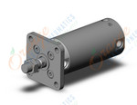 SMC CDG1FA63TN-75Z cg1, air cylinder, ROUND BODY CYLINDER