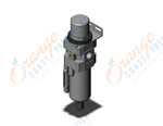 SMC AW40-F04BD-8-A filter/regulator, FILTER/REGULATOR, MODULAR F.R.L.