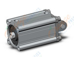 SMC CDQ2DH80-100DZ compact cylinder, cq2-z, COMPACT CYLINDER