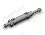 SMC CD85WE25-25-B-XC6A cylinder, iso, dbl acting, ISO ROUND BODY CYLINDER, C82, C85