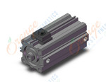 SMC CDBQ2B40TN-50DC-RL cyl, compact, locking, sw capable, COMPACT CYLINDER