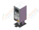 SMC ISE75H-02-27-M 2-color digital presssure switch for air, PRESSURE SWITCH, ISE50-80