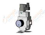 SMC AV3000-03G-5DZB-A soft start-up valve, VALVE, SOFT START