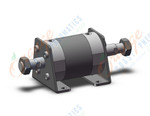 SMC CDG1WLN100-25Z cg1, air cylinder, ROUND BODY CYLINDER