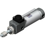 SMC CBJ2B16-45-RN air cylinder with end lock, ROUND BODY CYLINDER