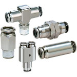 SMC KQGS09-N02S fitting, hex socket head, male, KQG STAINLESS STEEL FITTING