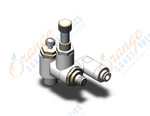 SMC ASQ530F-03-06S air saving flow valve, ASQ INLINE QUICK EXHAUST***