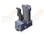 SMC CC63-50S22-1D air hydro unit, CH HYDRAULIC CYLINDER