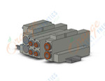 SMC SS5V2-16FD2-03U-C4 mfld, plug-in, d-sub connector, SS5V2 MANIFOLD SV2000