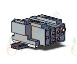 SMC SS5V3-10FD1-02US-N7-D mfld, plug-in, d-sub connector, SS5V3 MANIFOLD SV3000