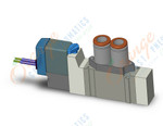 SMC SY3120-5HZE-C6 valve, sgl sol, body pt (dc), SY3000 SOL/VALVE, RUBBER SEAL***