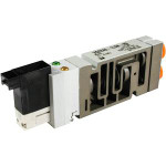 SMC VQ2241-5LC-N9 valve, dbl, flip n/plug-in(dc), VQ2 SOL VALVE 4 WAY***