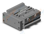 SMC MGPM12-20Z-M9PZ cyl, compact guide, slide brg, MGP COMPACT GUIDE CYLINDER