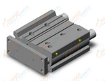 SMC MGPM40-75Z cyl, compact guide, slide brg, MGP COMPACT GUIDE CYLINDER