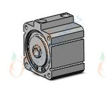 SMC NCDQ8A250-025S cyl, compact, spr rtn, NCQ8 COMPACT CYLINDER