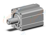 SMC NCDQ8BZ150-100T cyl, compact, spr ext, NCQ8 COMPACT CYLINDER