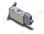 SMC SYJ712-5WO-01N-F valve, sol, body pt, SYJ700 SOLENOID VALVE 3/PORT***