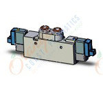 SMC SYJ7223-5LOZ-C6 valve, dbl sol, body pt (dc), SYJ7000 SOLENOID VALVE 5/PORT