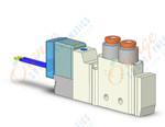 SMC VQZ1121-6G1-C4 valve, body ported (dc), VQZ1000 VALVE, SOL 4/5-PORT***