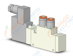 SMC VQZ3121-5Y1-C8 valve, body ported, din (dc), VQZ3000 VALVE, SOL 4/5-PORT***