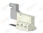 SMC VQZ3151-5YZ1-03 valve, base mount, din (dc), VQZ3000 VALVE, SOL 4/5-PORT***
