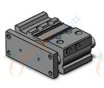 SMC MGPM32TN-25Z cyl, compact guide, slide brg, MGP COMPACT GUIDE CYLINDER