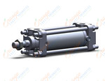 SMC CA2B40-75Z cyl, tie rod, non-lube, CA1/CA2 TIE-ROD CYLINDER