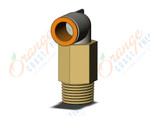 SMC KQ2W13-04AS fitting, ext male elbow, KQ2 FITTING (sold in packages of 10; price is per piece)